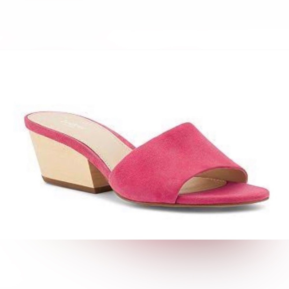 Botkier Block Heel Wedge Suede Sandals